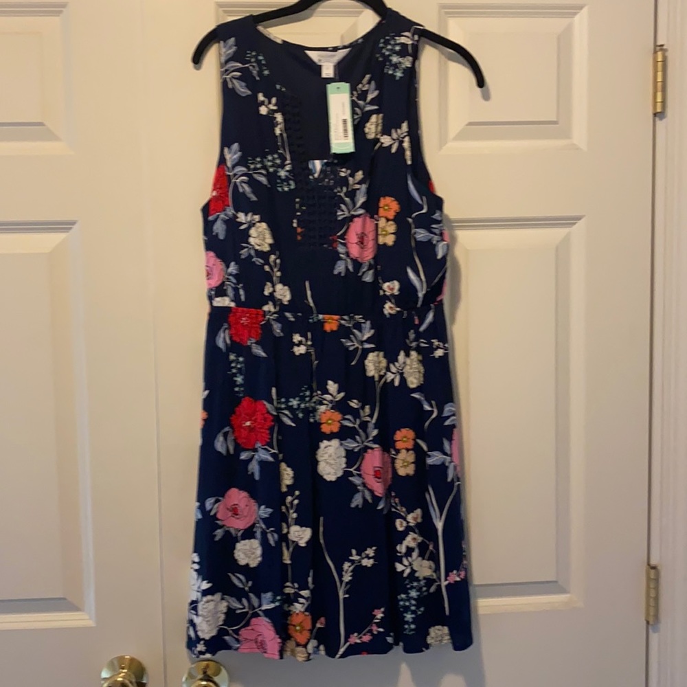 Market & Spruce NWT navy blue floral dress